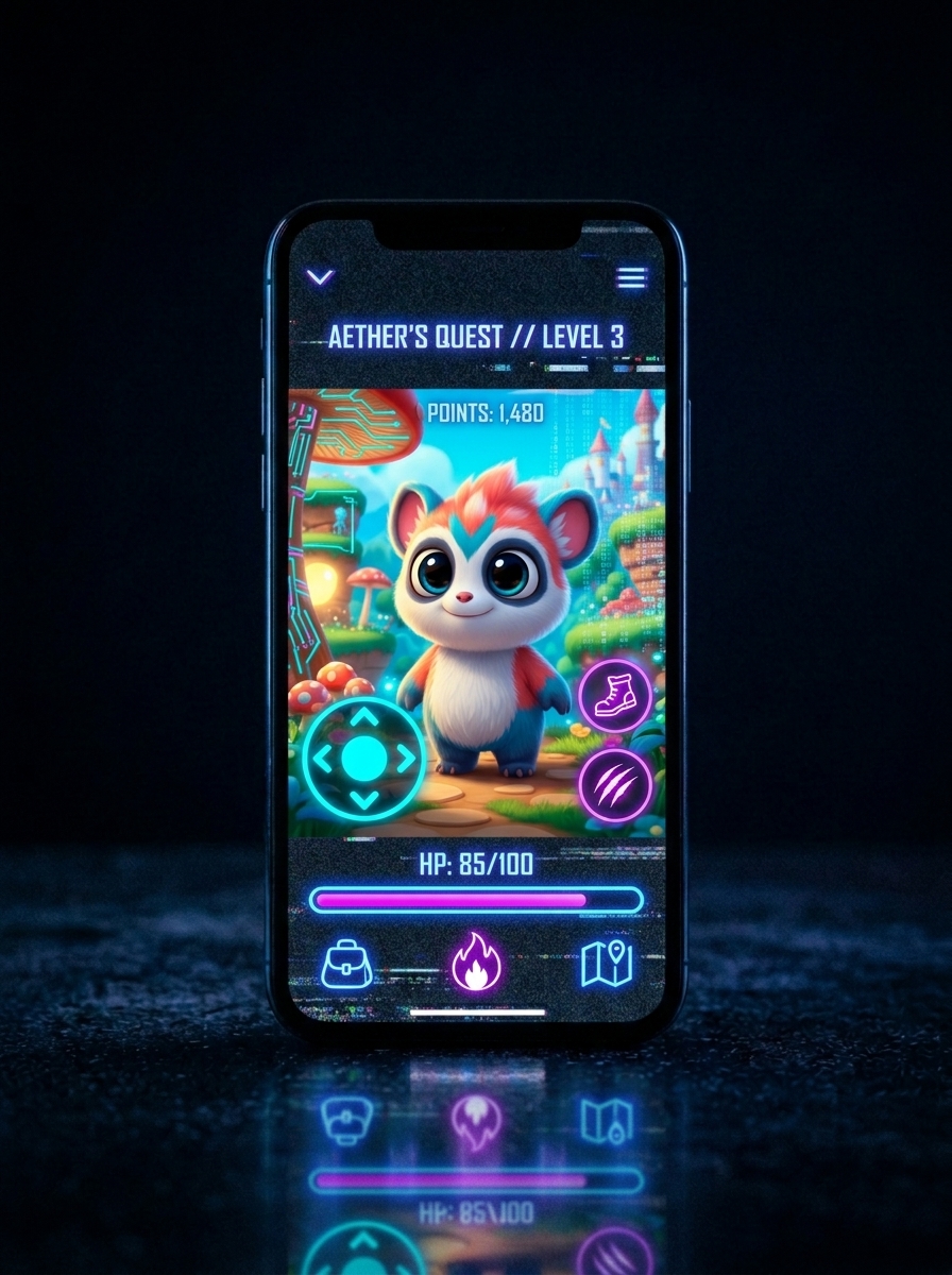 Branded mini-games where users earn rewards for completing objectives